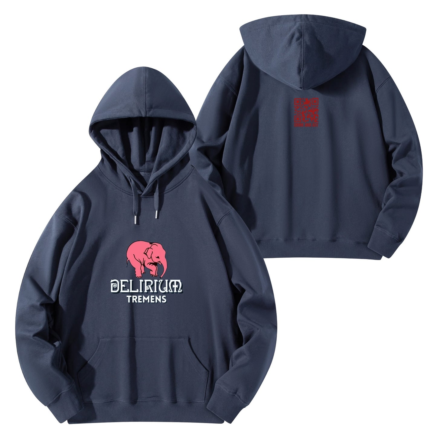 Cotton Hoodie Beer Delirium Tremens logo