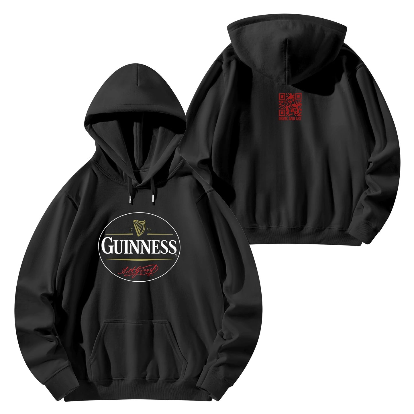 Cotton Hoodie Beer Guinness