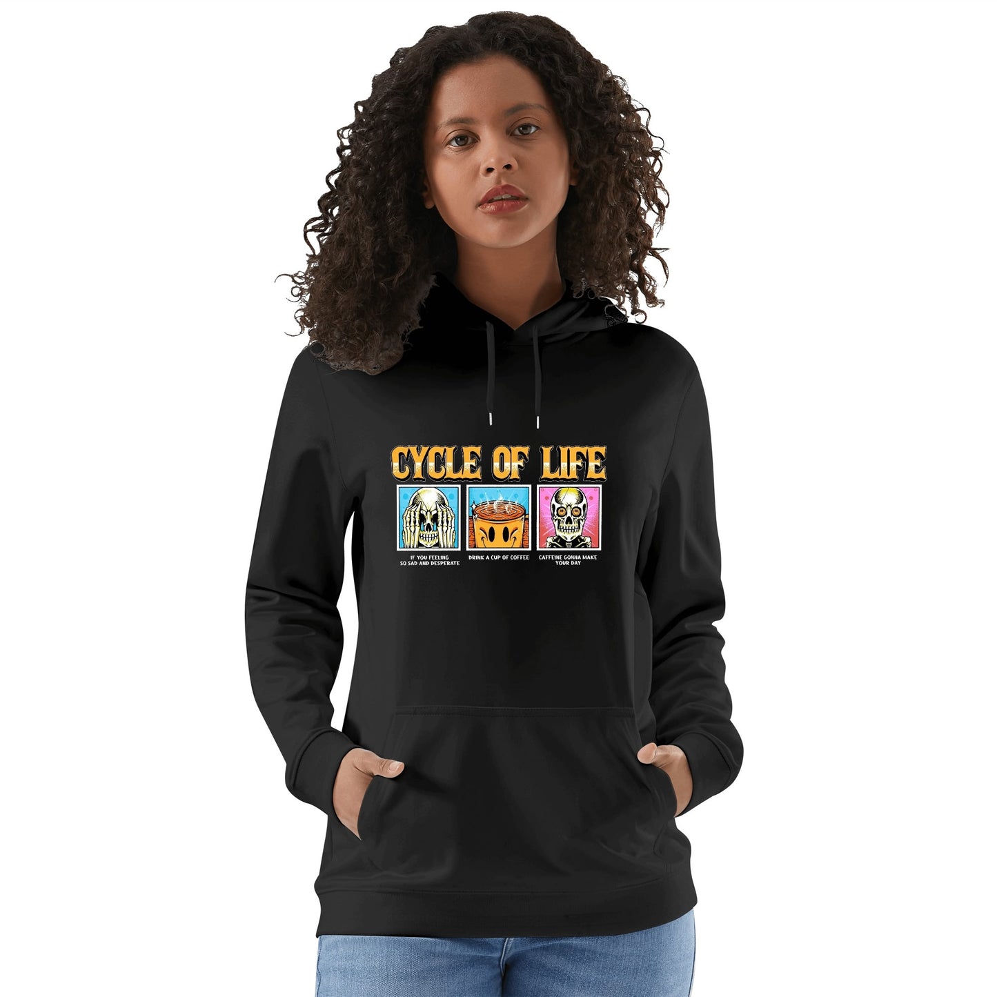 Cotton Hoodie Cycle of Life