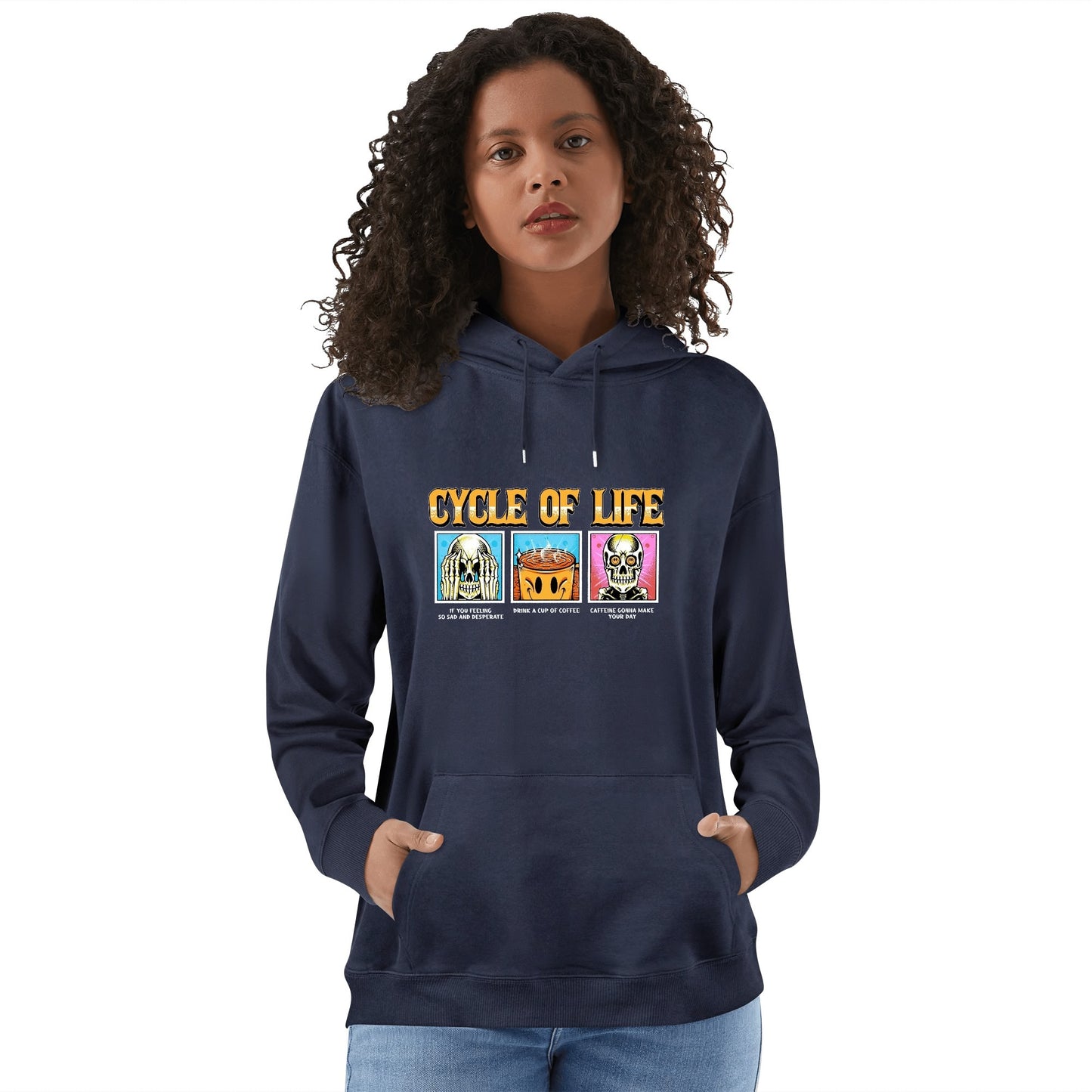 Cotton Hoodie Cycle of Life