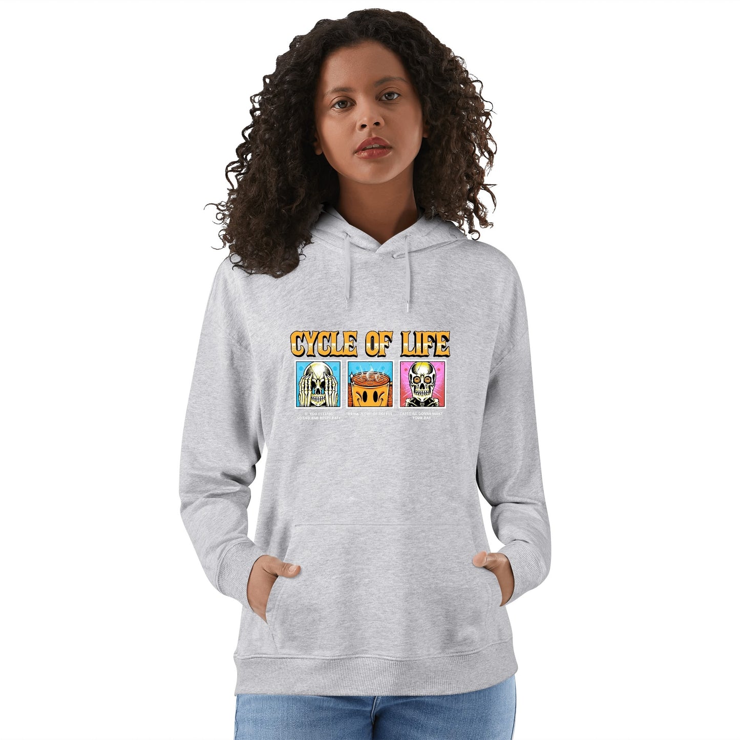 Cotton Hoodie Cycle of Life