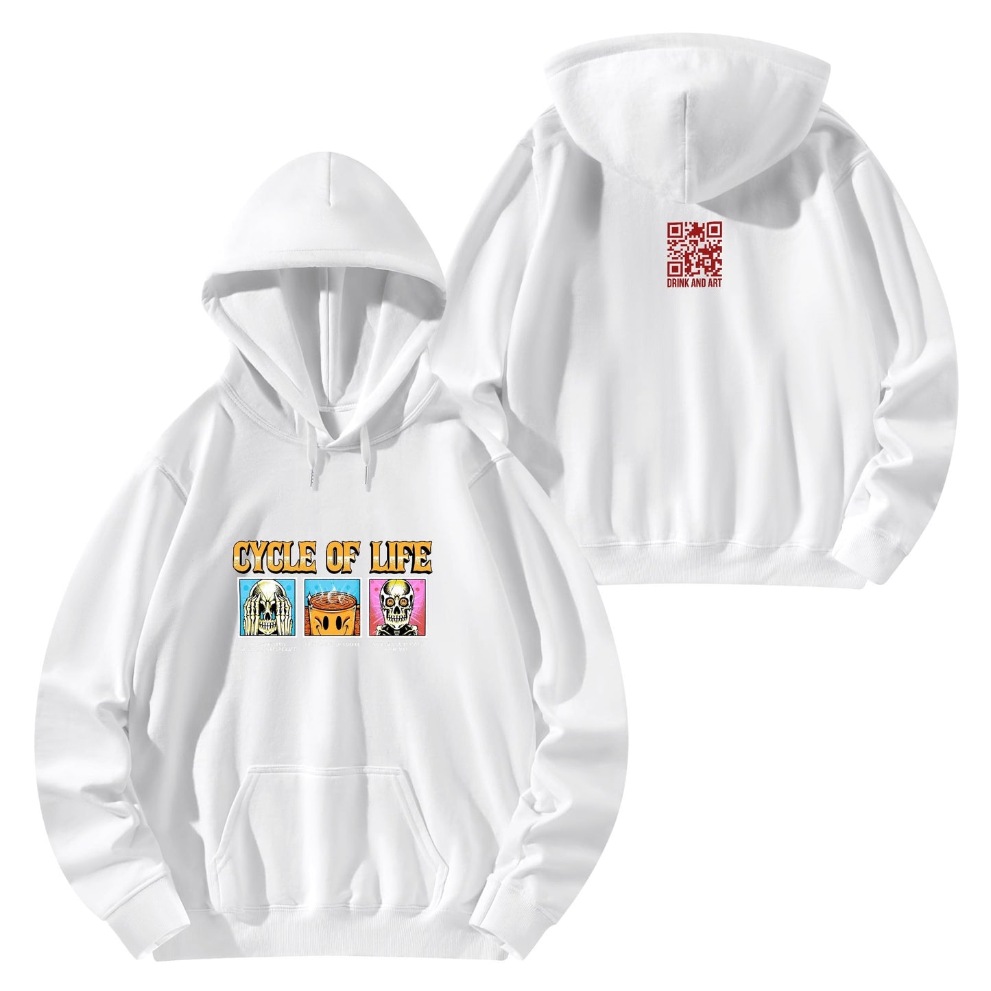 Cotton Hoodie Cycle of Life