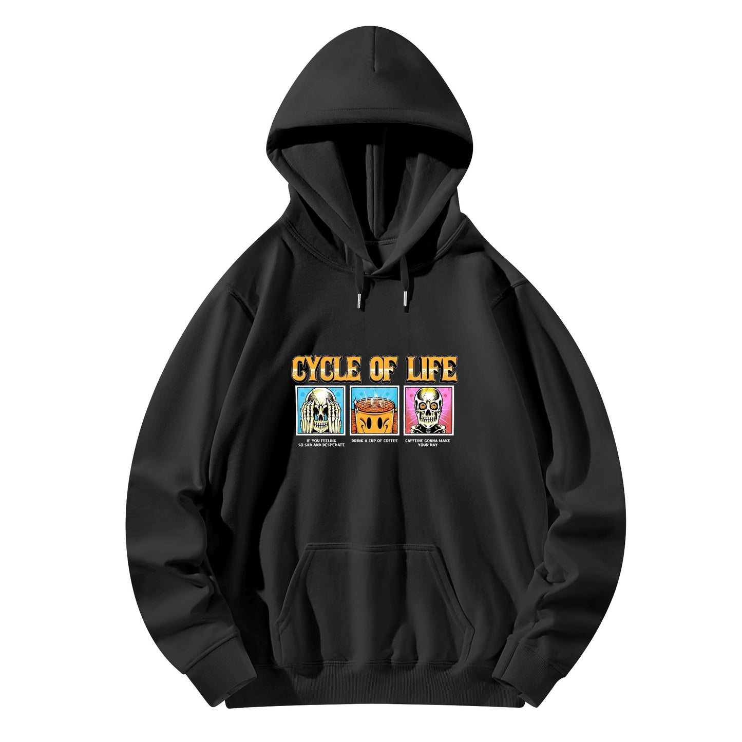 Cotton Hoodie Cycle of Life