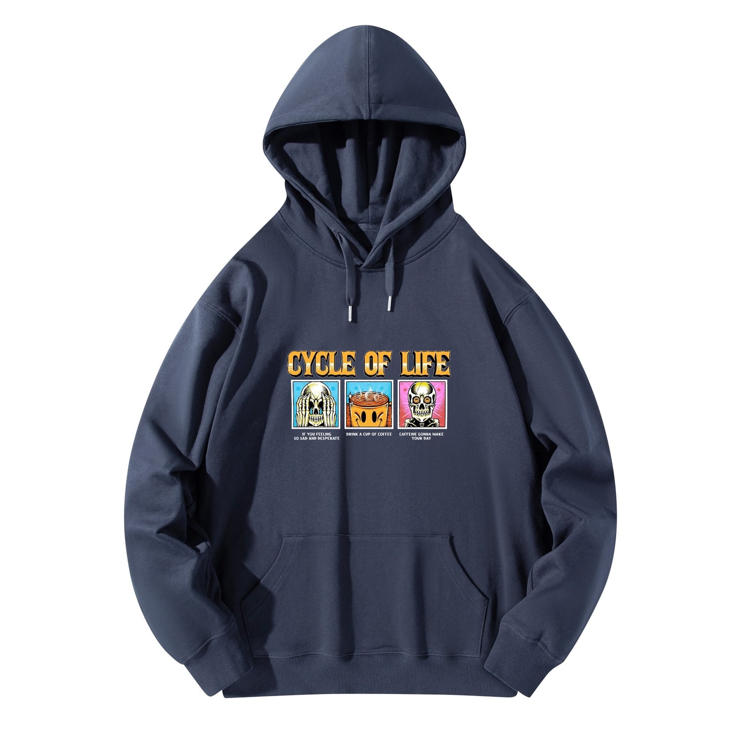 Cotton Hoodie Cycle of Life