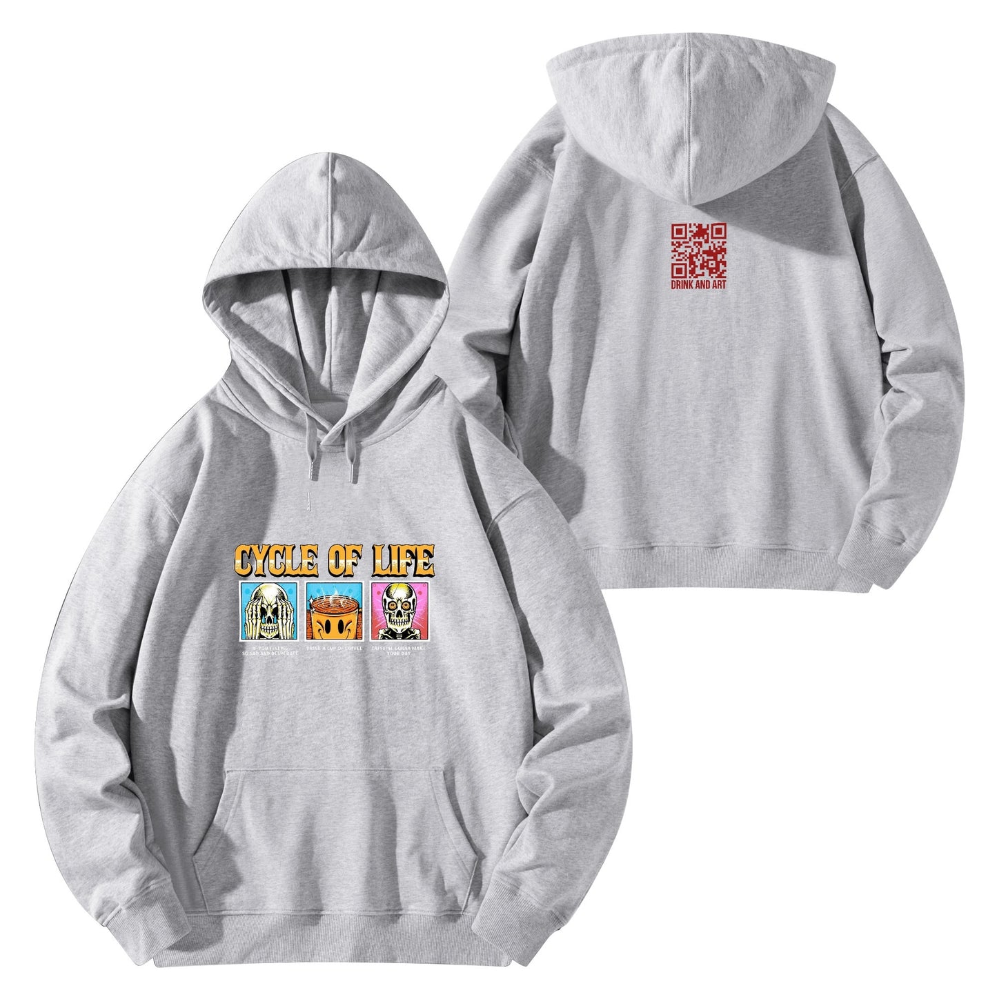 Cotton Hoodie Cycle of Life