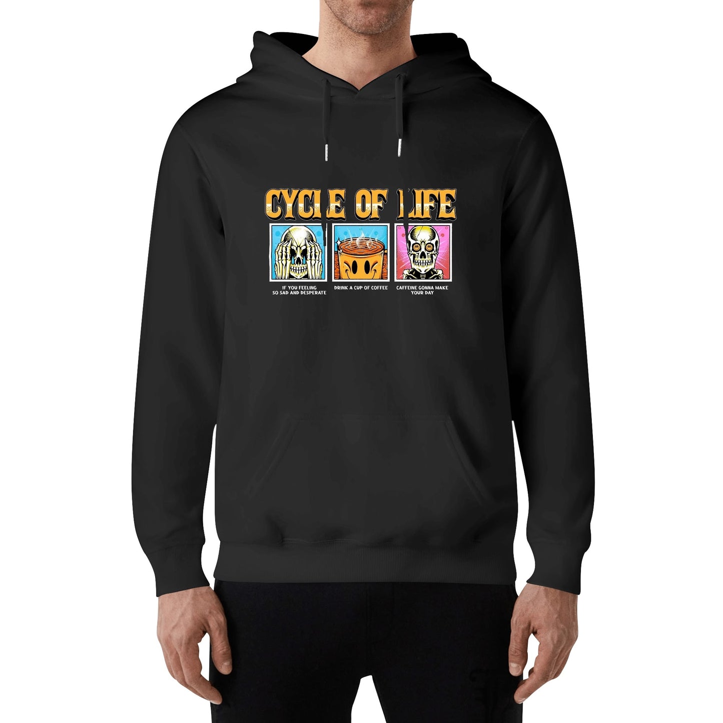 Cotton Hoodie Cycle of Life