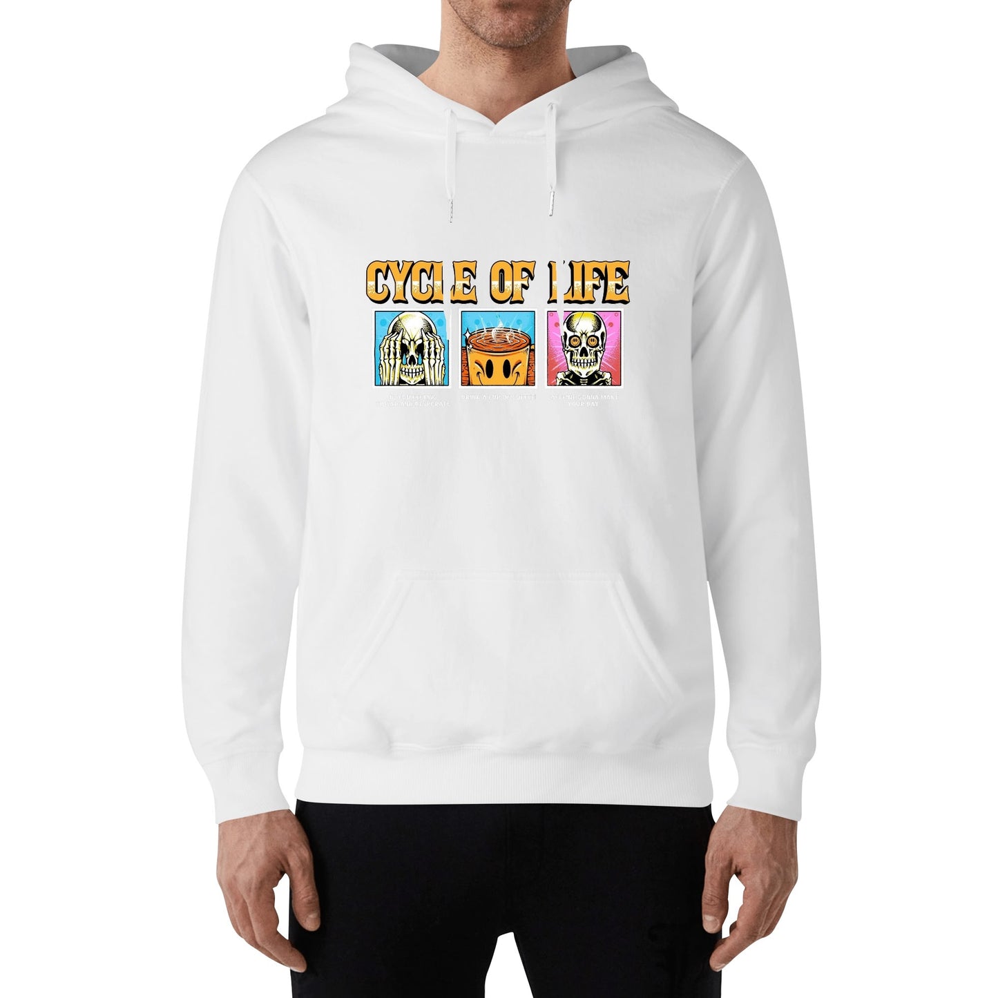 Cotton Hoodie Cycle of Life