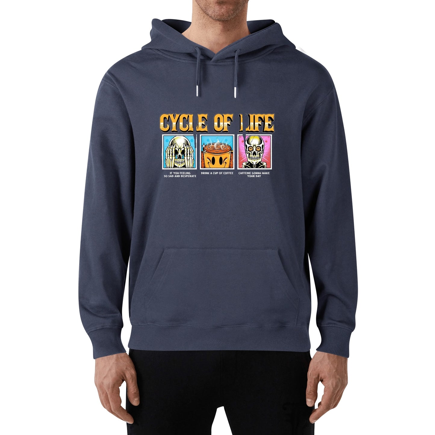 Cotton Hoodie Cycle of Life