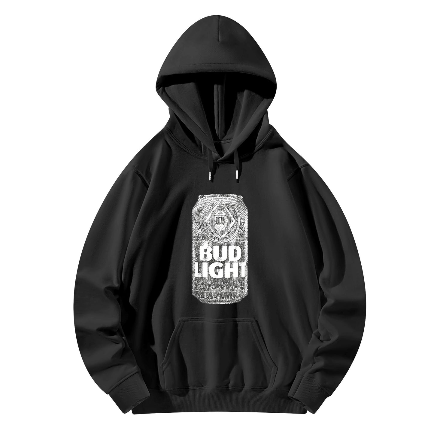 Cotton Hoodie Monochrome Bud Light Can