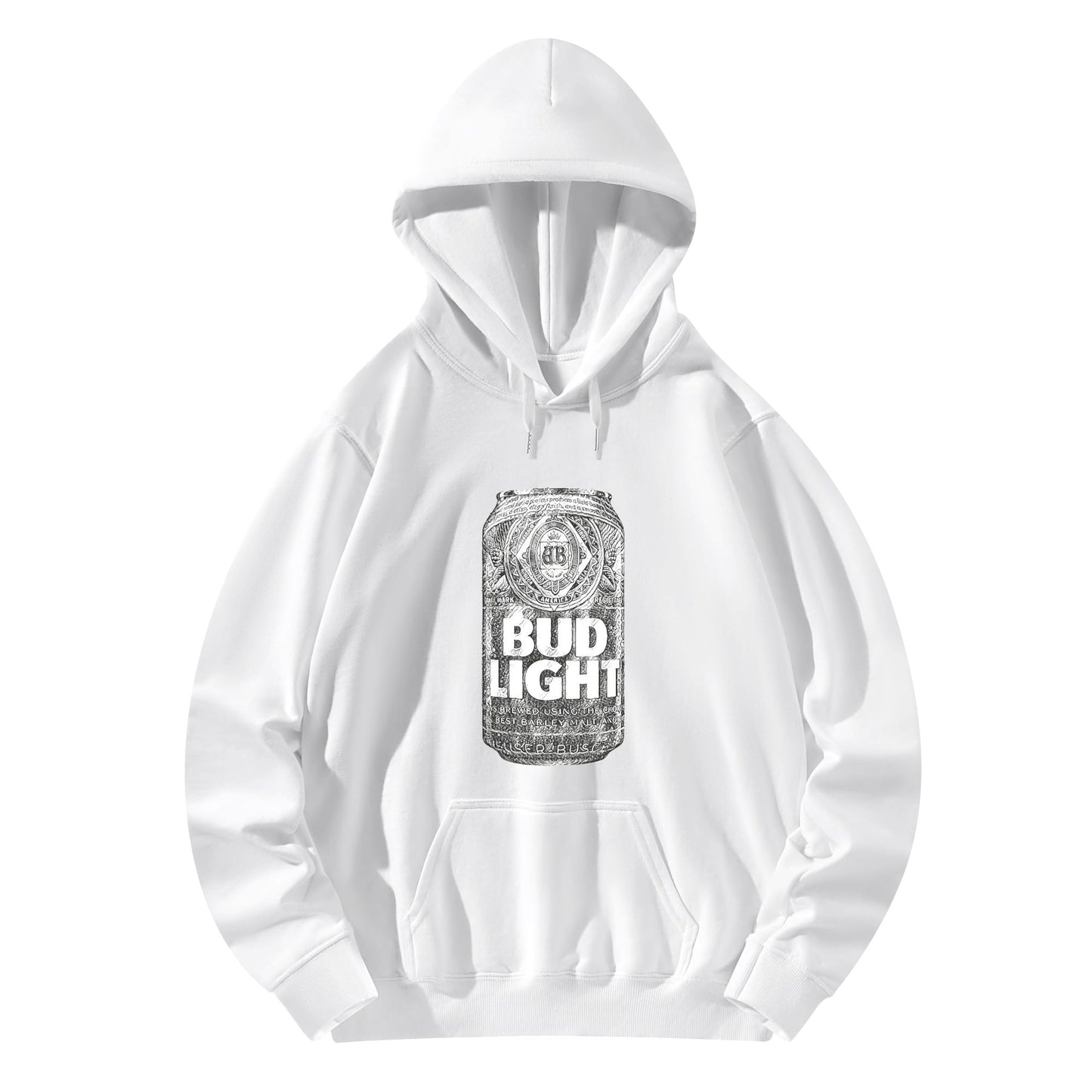 Cotton Hoodie Monochrome Bud Light Can