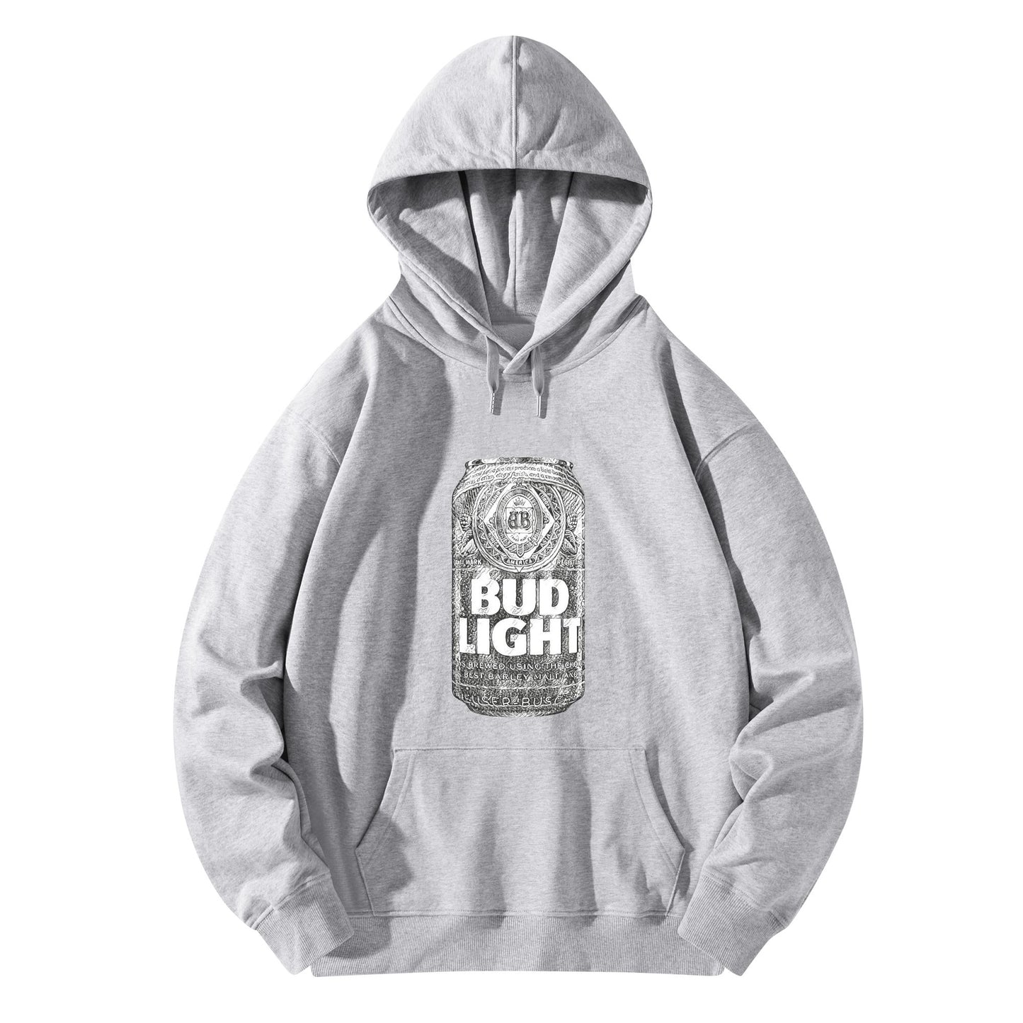 Cotton Hoodie Monochrome Bud Light Can