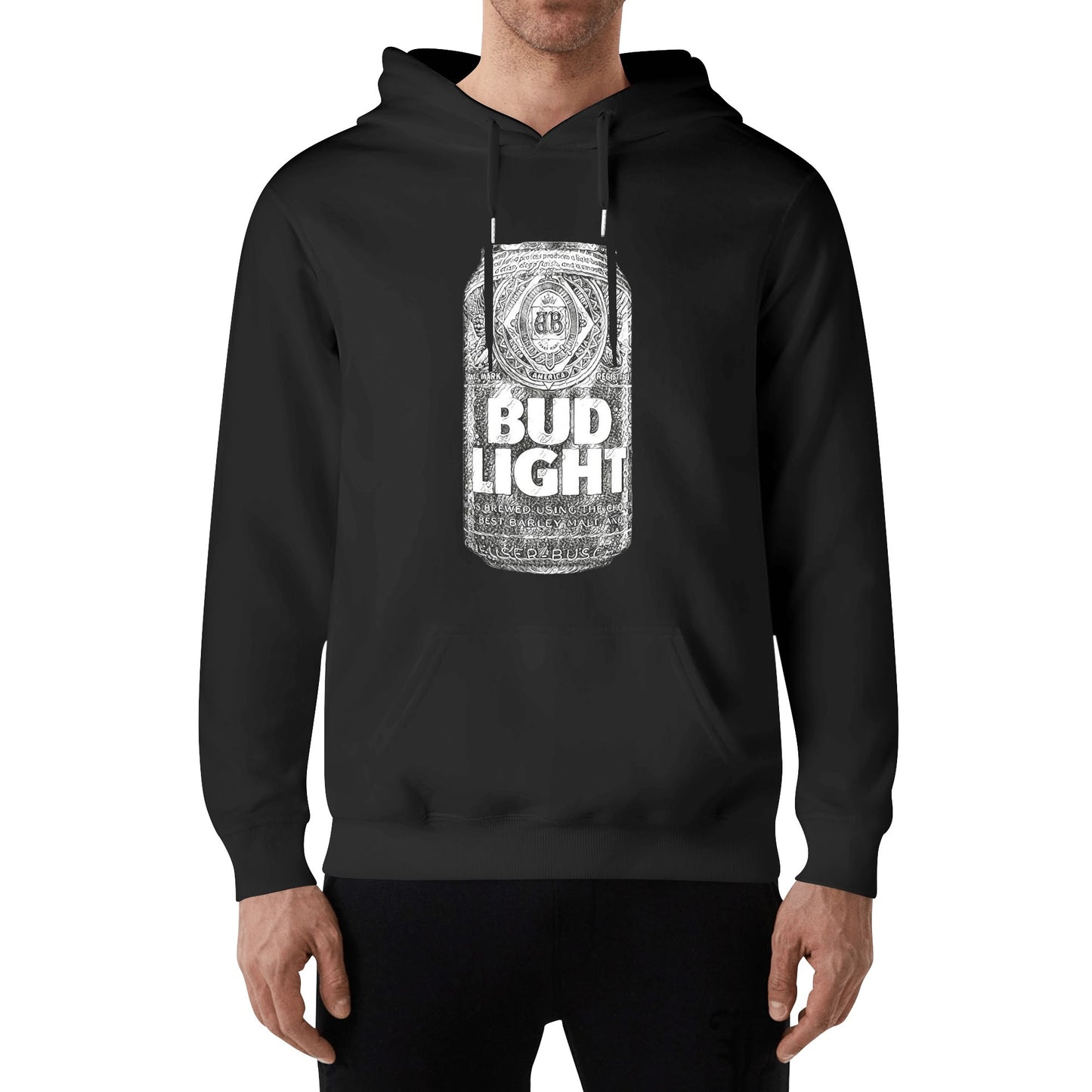 Cotton Hoodie Monochrome Bud Light Can