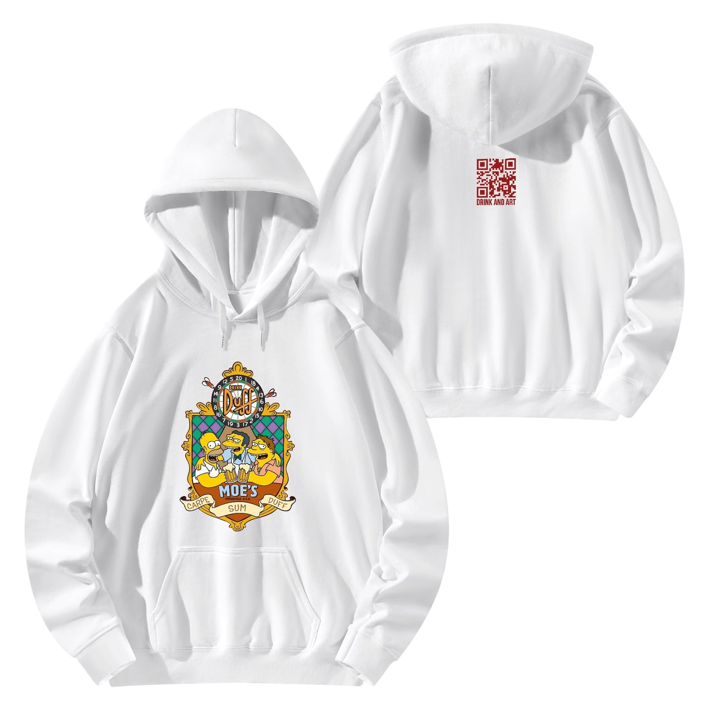 Cotton Hoodie Duff - Moes plaque