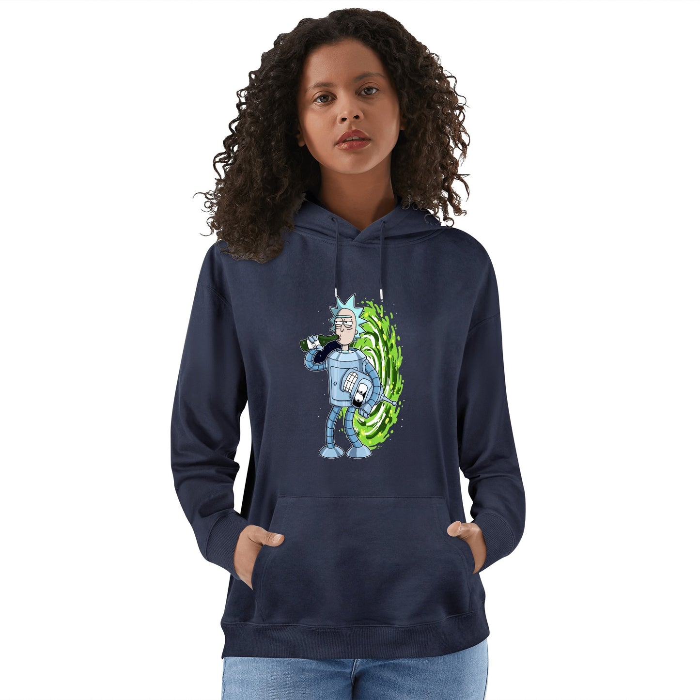 Cotton Hoodie Bender-Themed Rick