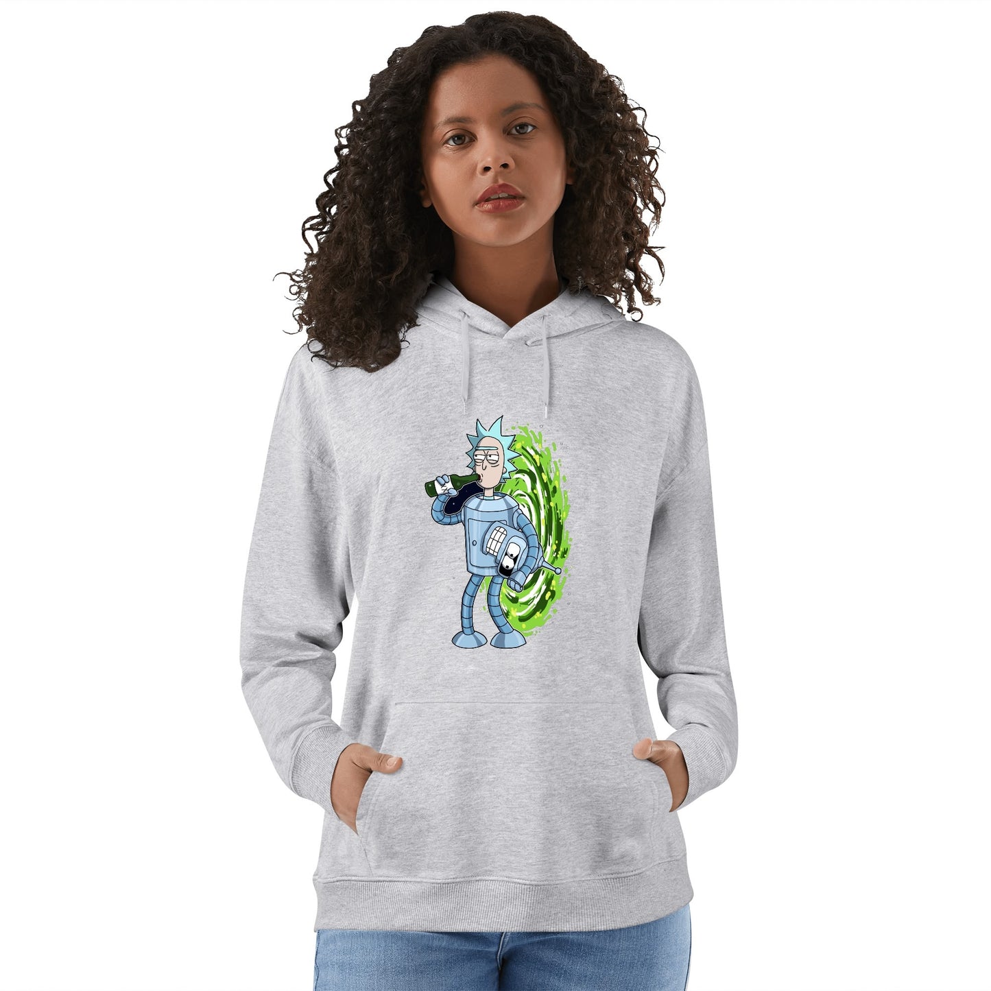 Cotton Hoodie Bender-Themed Rick