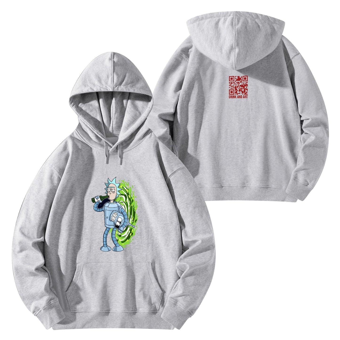 Cotton Hoodie Bender-Themed Rick