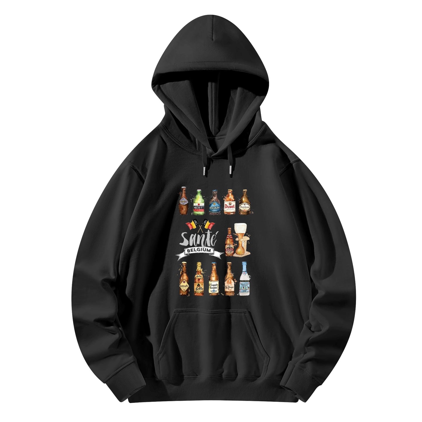 Cotton Hoodie Belgian Beer watercolor