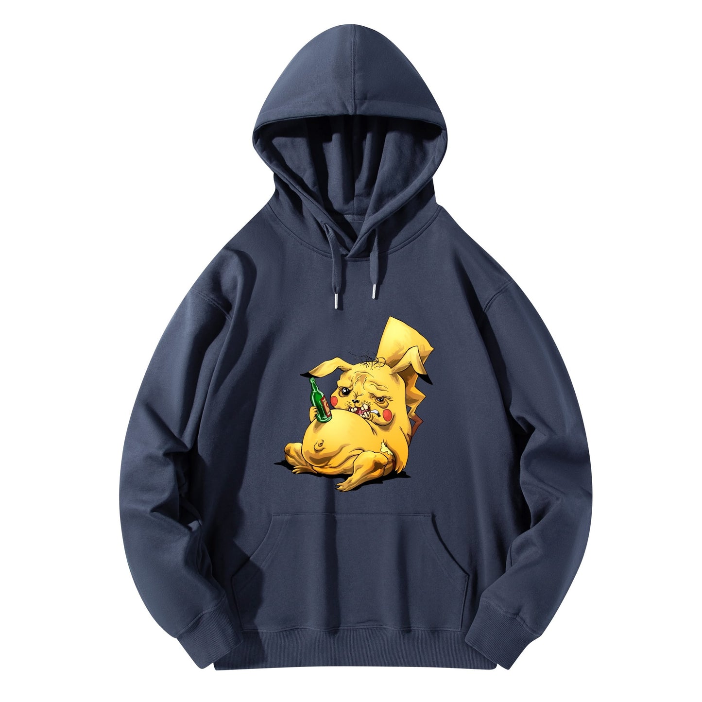 Cotton Hoodie Drunk Pikachu – Satirical Style