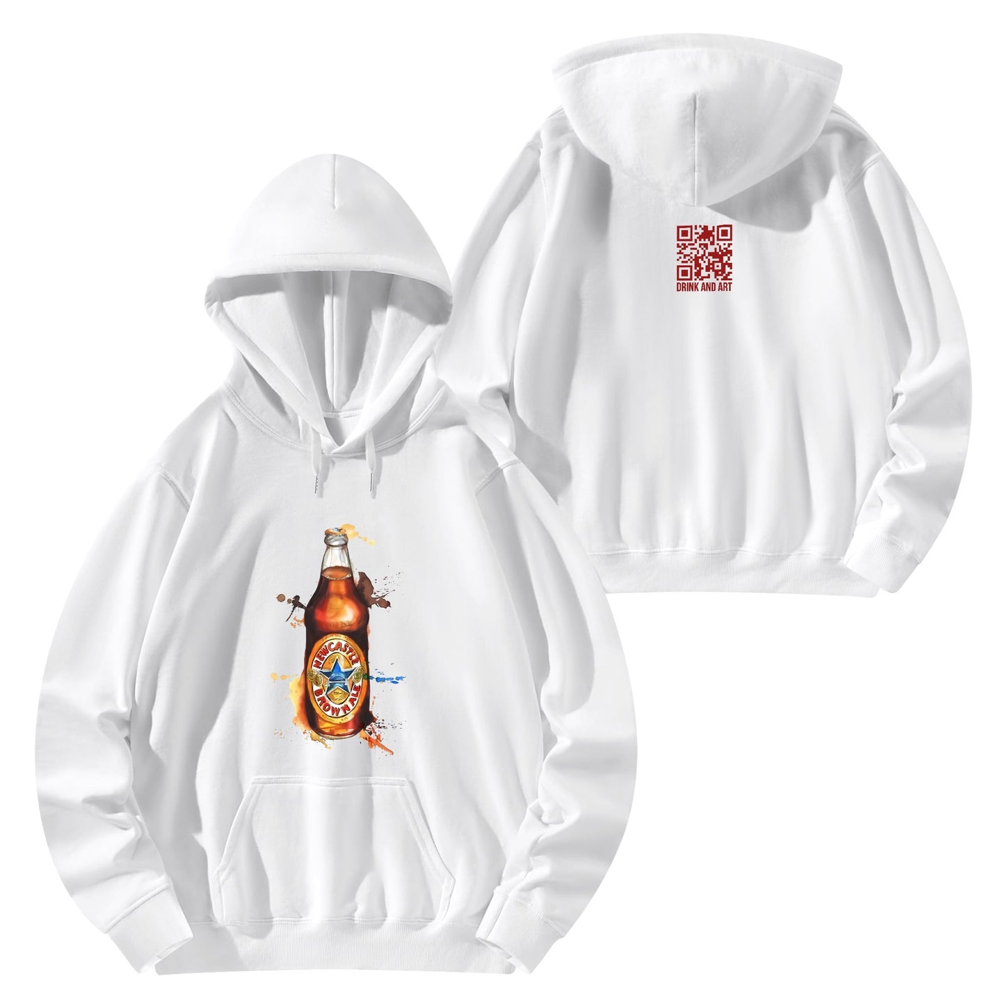 Cotton Hoodie Newcastle Beer Watercolor