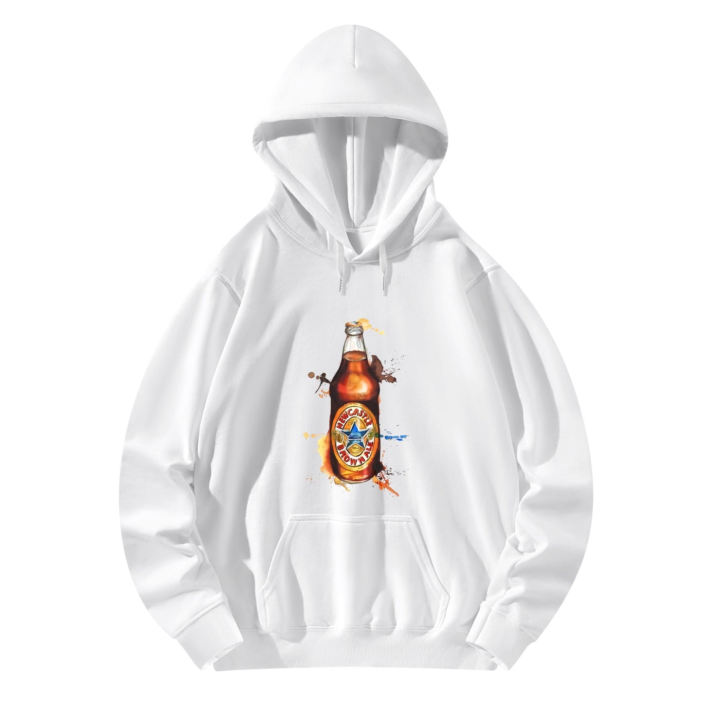 Cotton Hoodie Newcastle Beer Watercolor