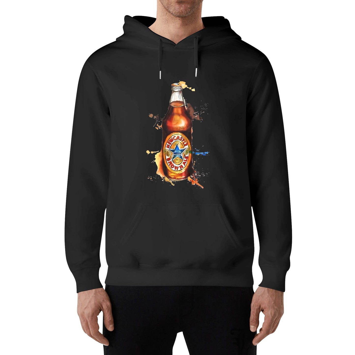 Cotton Hoodie Newcastle Beer Watercolor