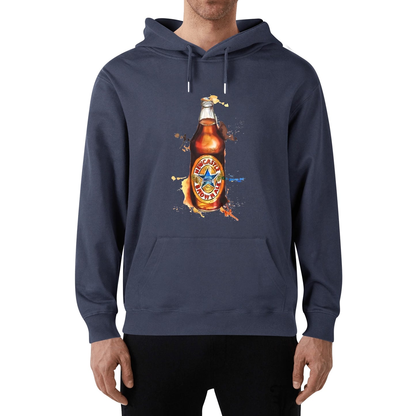 Cotton Hoodie Newcastle Beer Watercolor