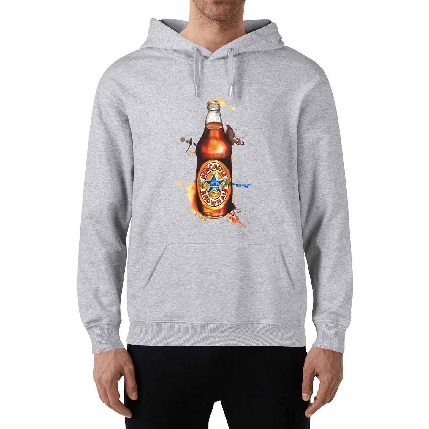 Cotton Hoodie Newcastle Beer Watercolor