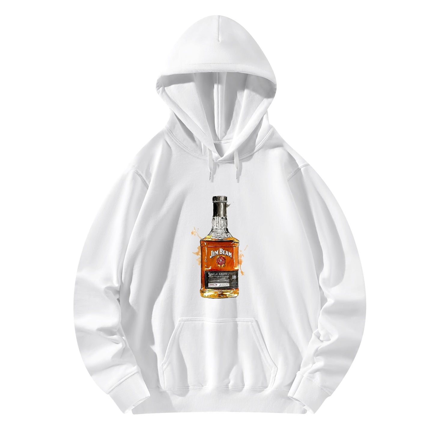 Cotton Hoodie Jim Beam Bourbon Watercolor