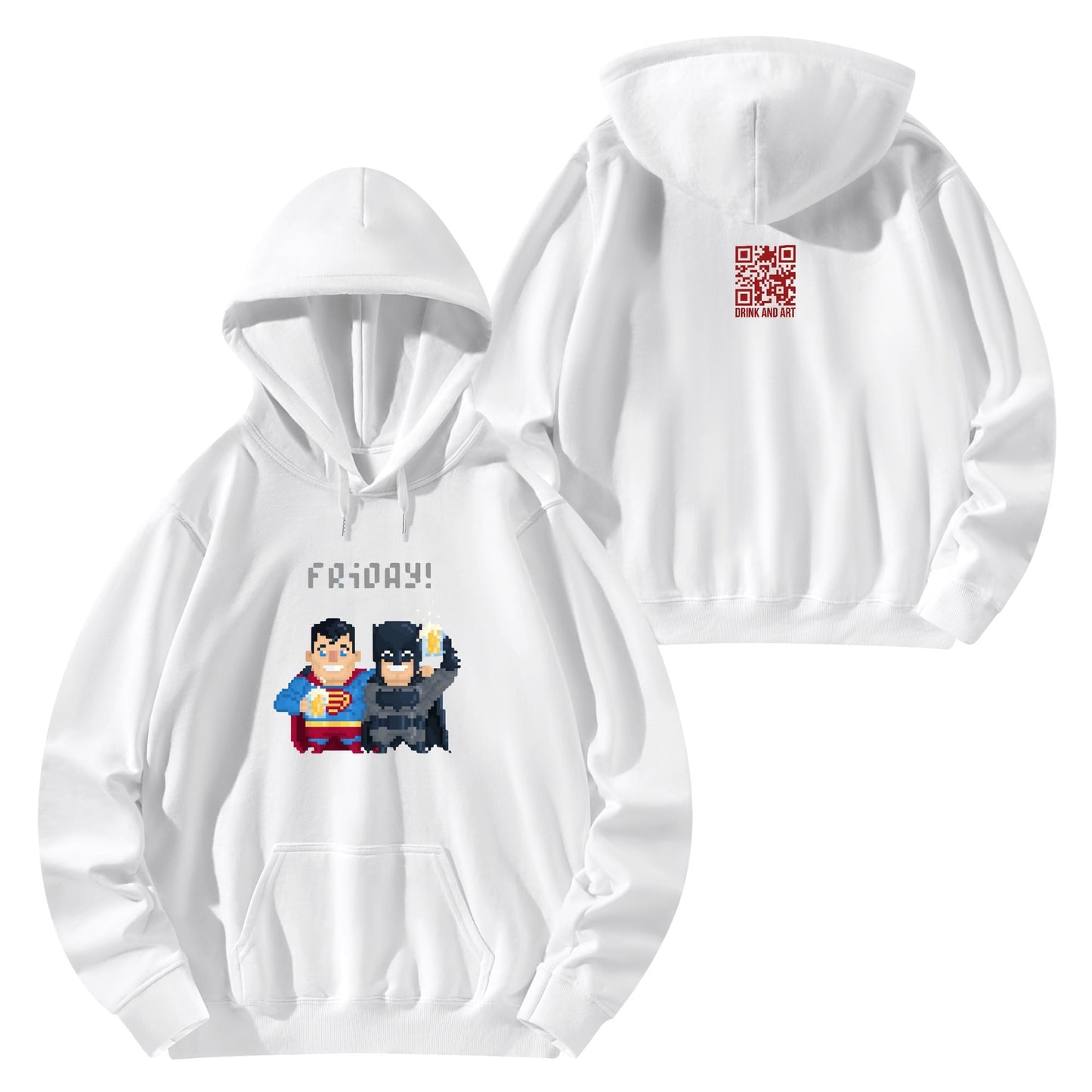 Cotton Hoodie Friday – Pixel Heroes Celebrating with Beers