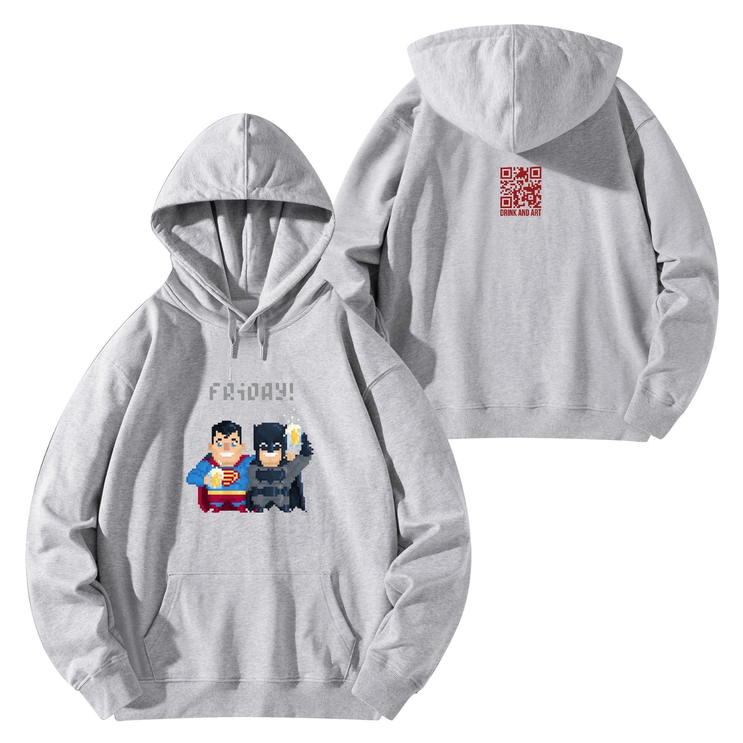 Cotton Hoodie Friday – Pixel Heroes Celebrating with Beers