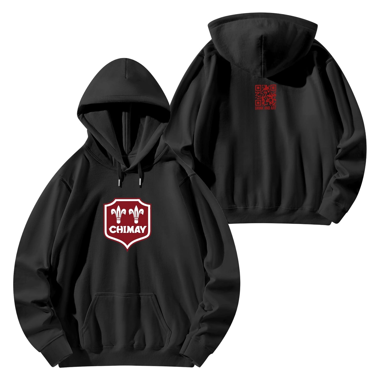 Cotton Hoodie Beer Chimay logo