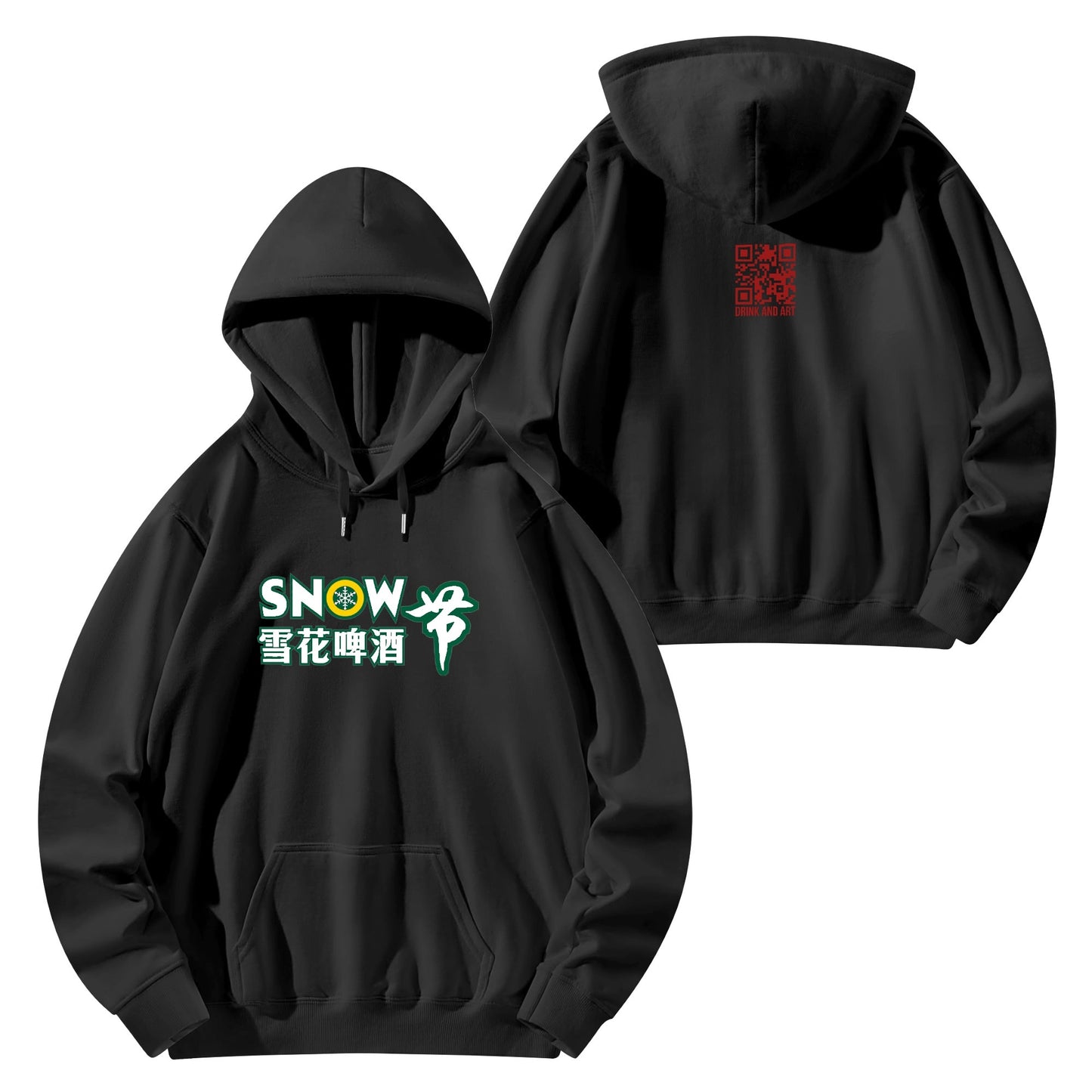 Cotton Hoodie Beer Snow logo