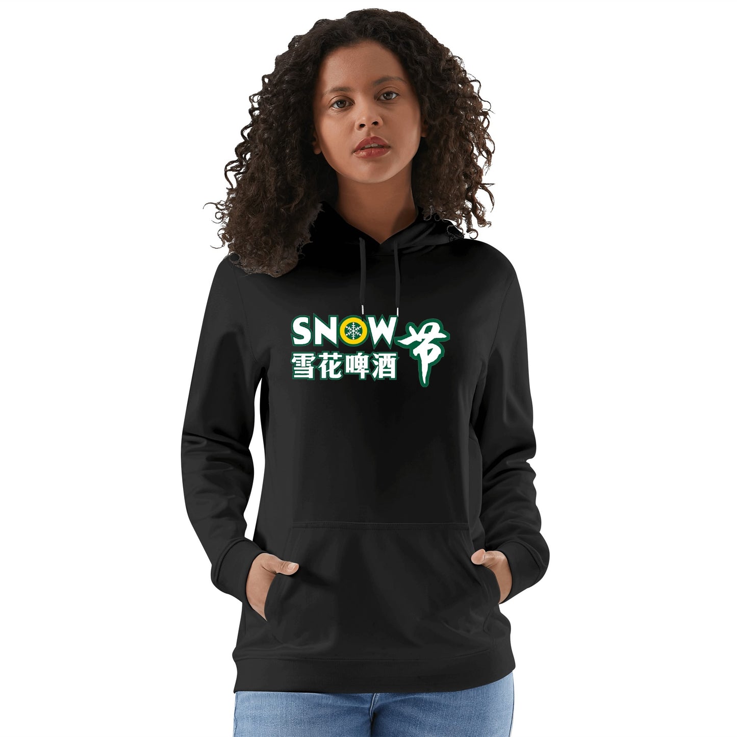 Cotton Hoodie Beer Snow logo