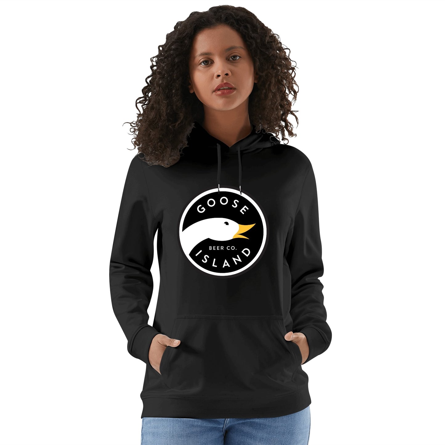 Cotton Hoodie Beer Goose Island logo