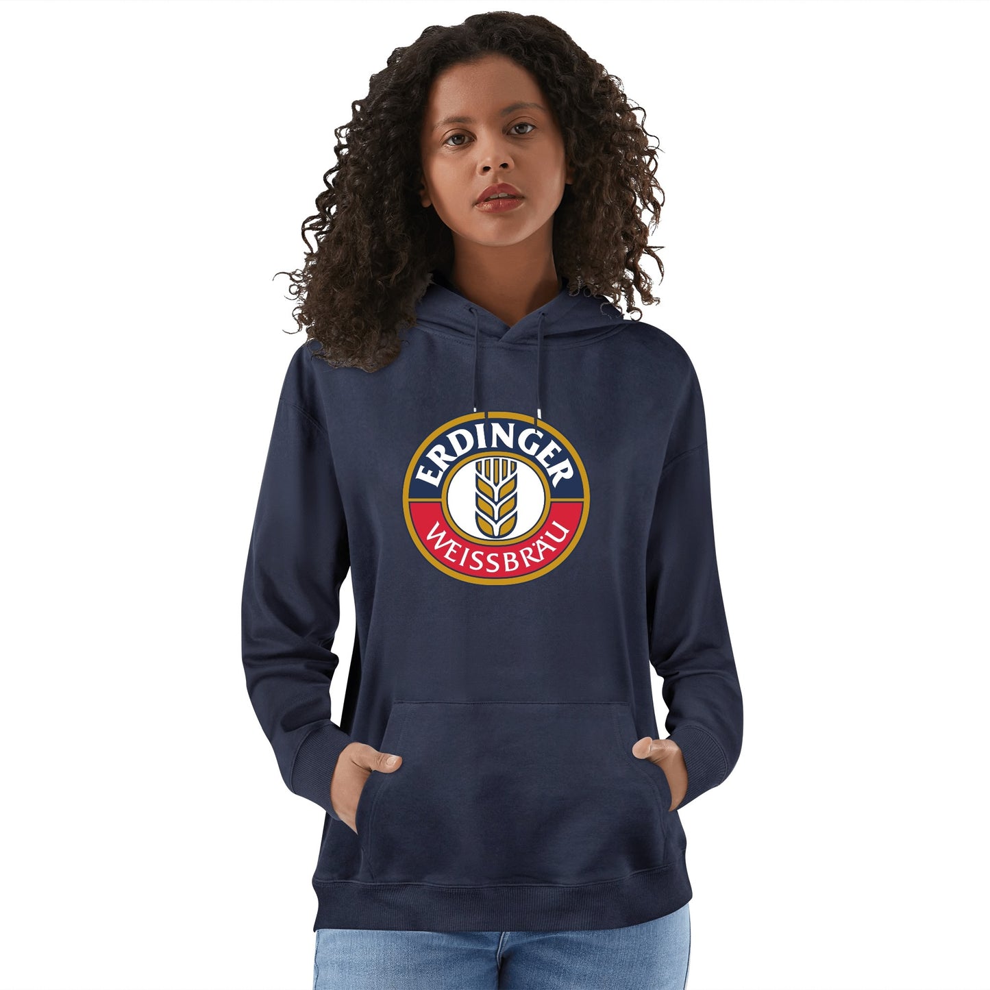 Cotton Hoodie Beer Erdinger logo