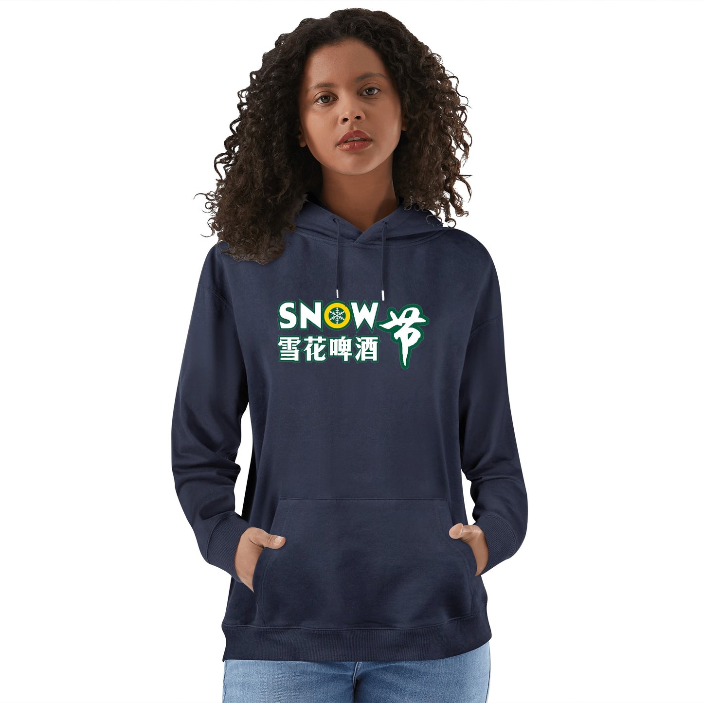 Cotton Hoodie Beer Snow logo