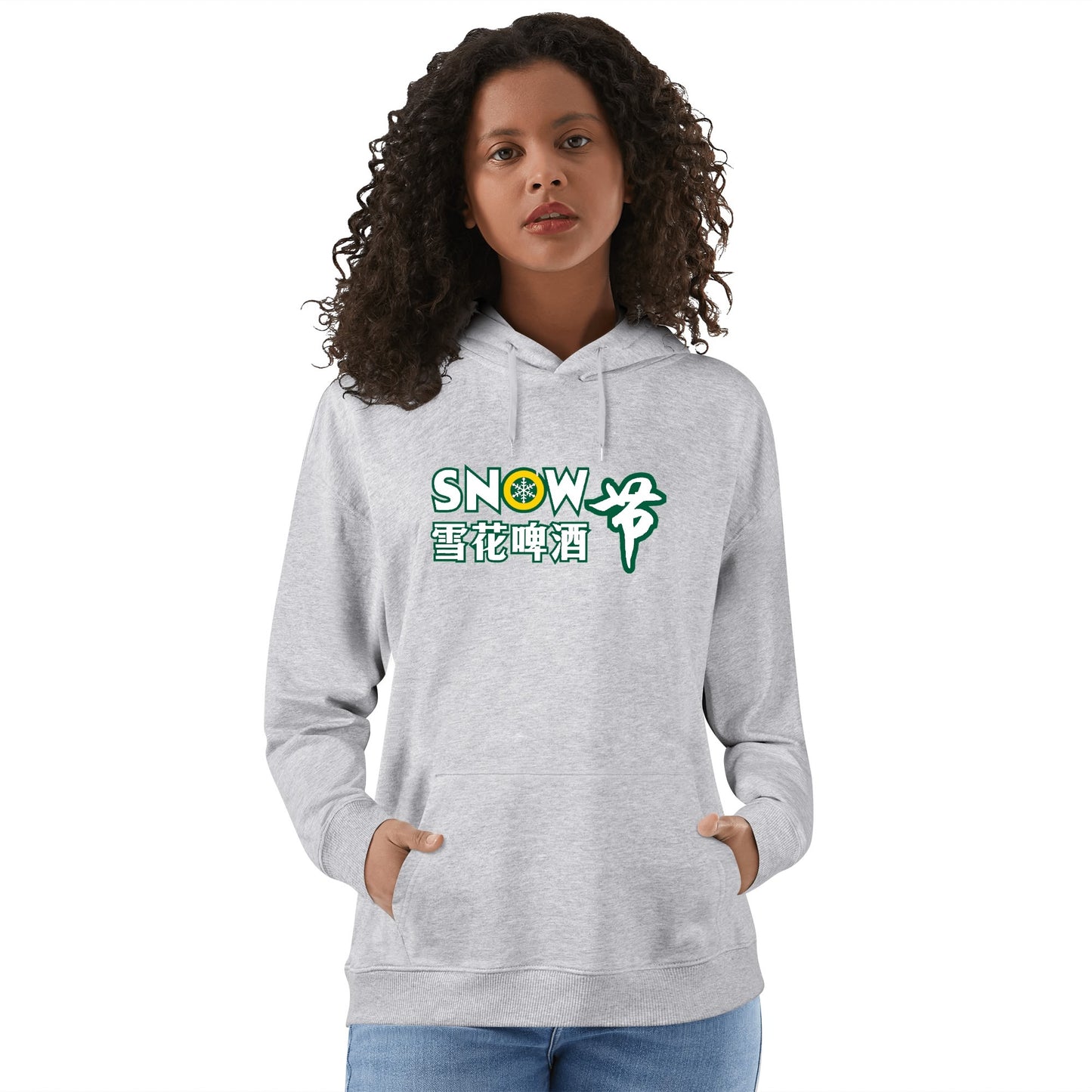 Cotton Hoodie Beer Snow logo