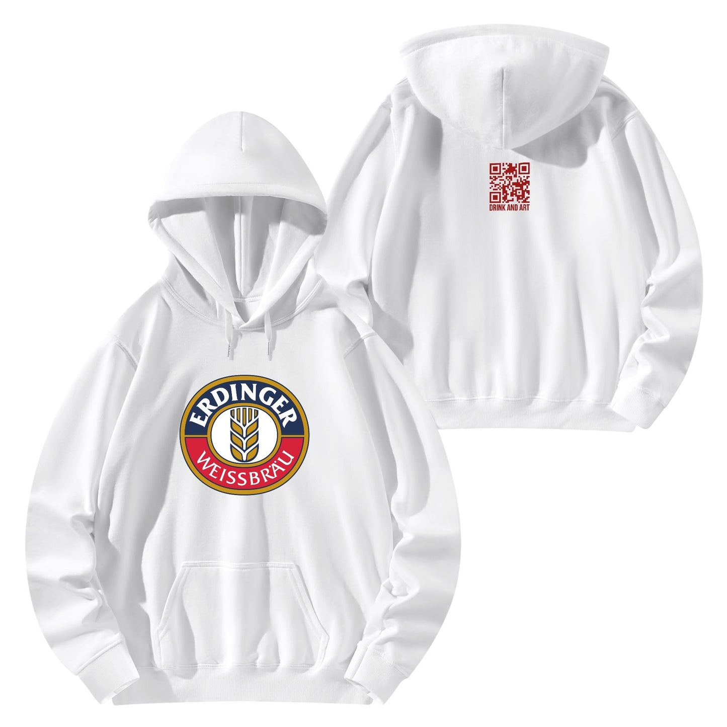 Cotton Hoodie Beer Erdinger logo