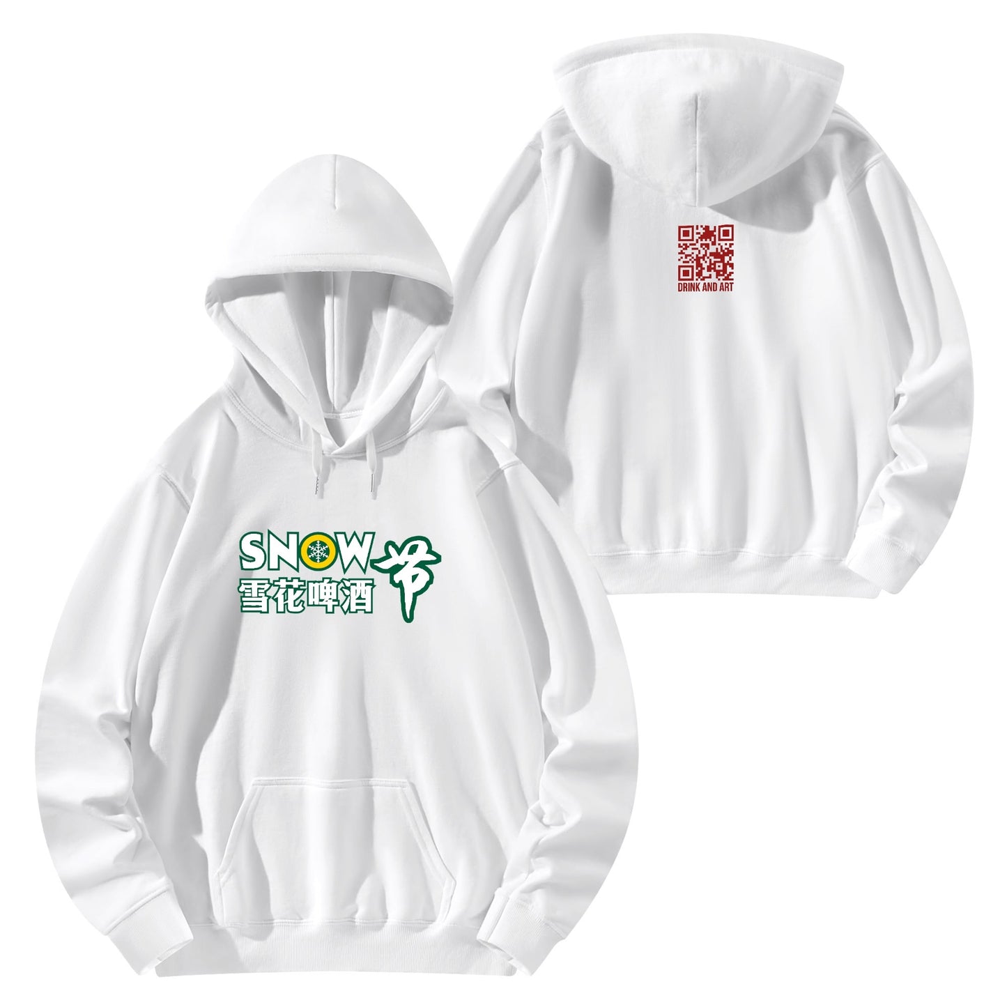 Cotton Hoodie Beer Snow logo