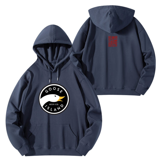 Cotton Hoodie Beer Goose Island logo