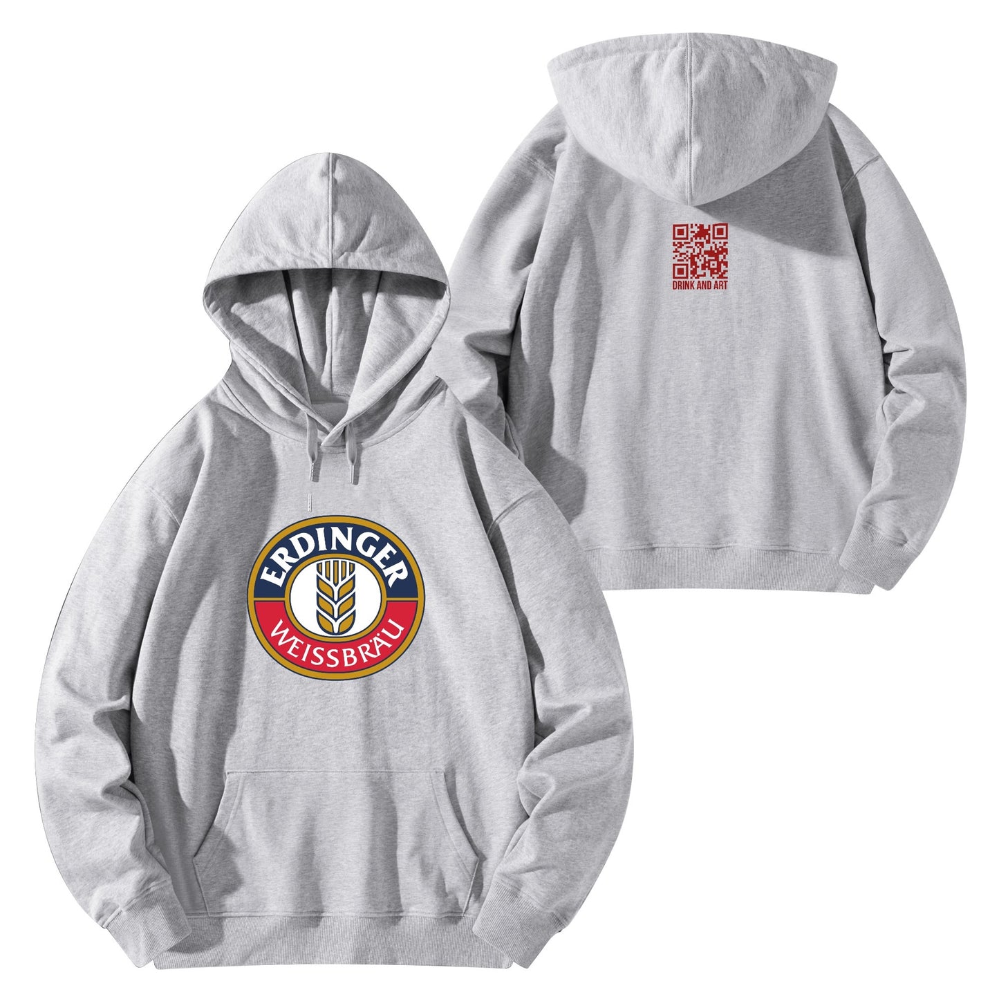 Cotton Hoodie Beer Erdinger logo