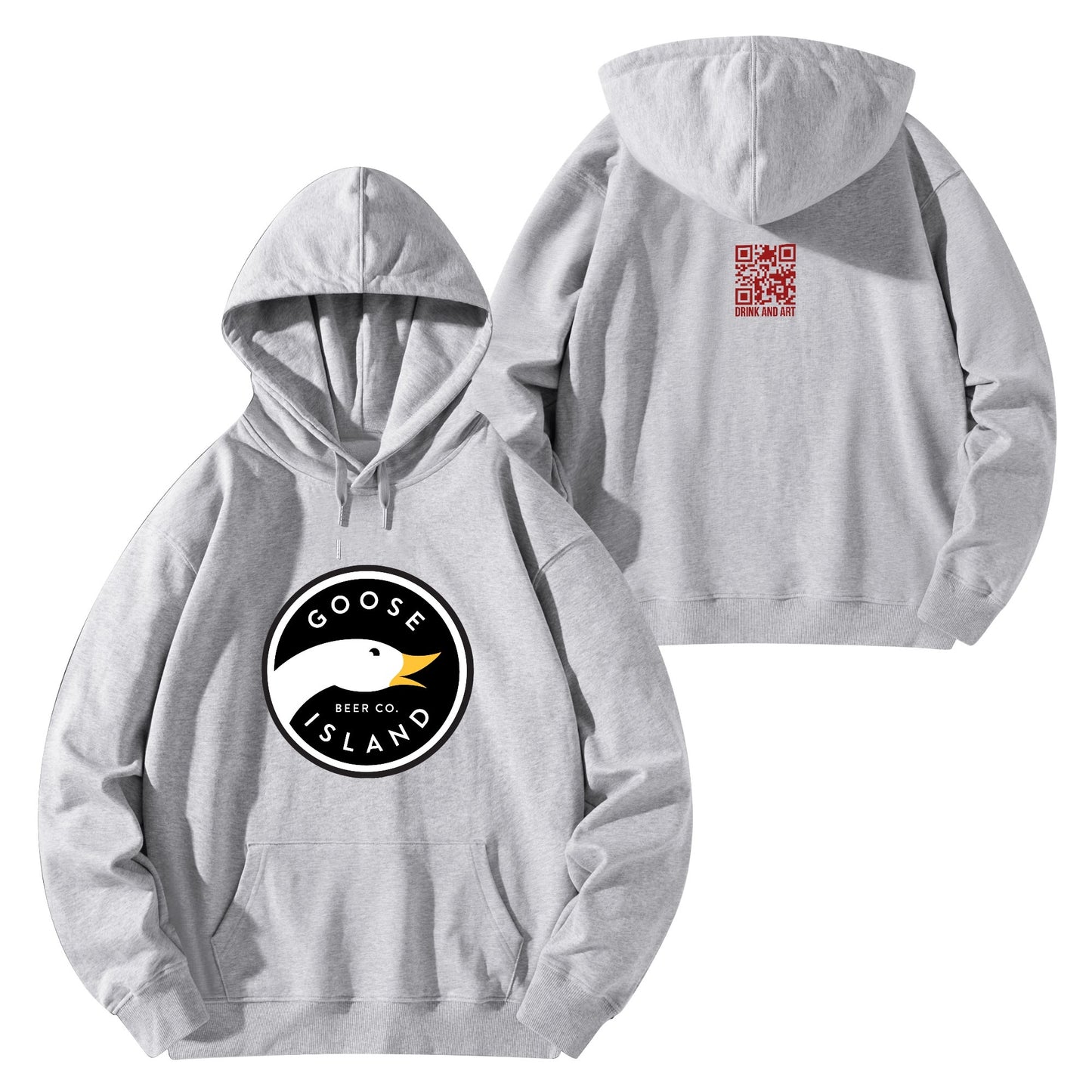 Cotton Hoodie Beer Goose Island logo