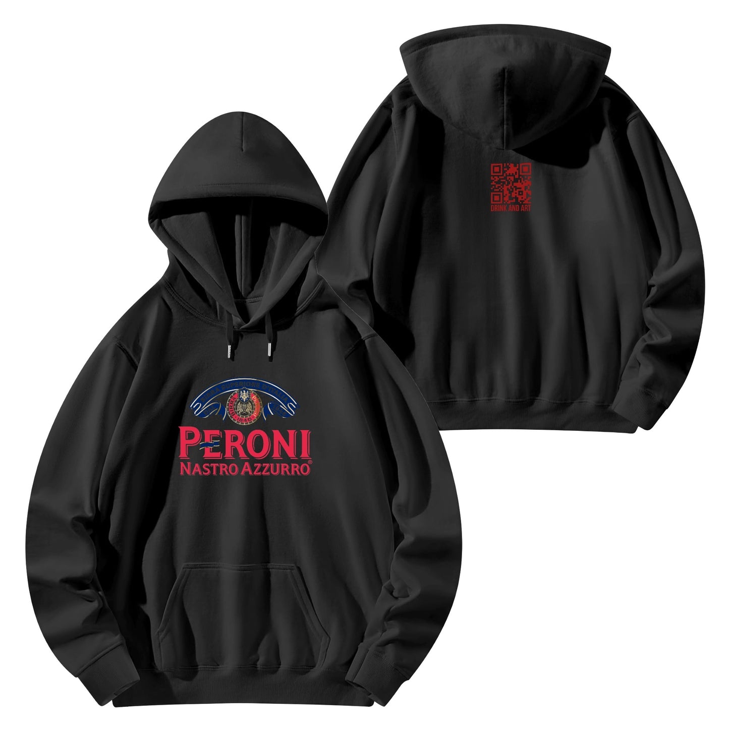 Cotton Hoodie Beer Peroni logo