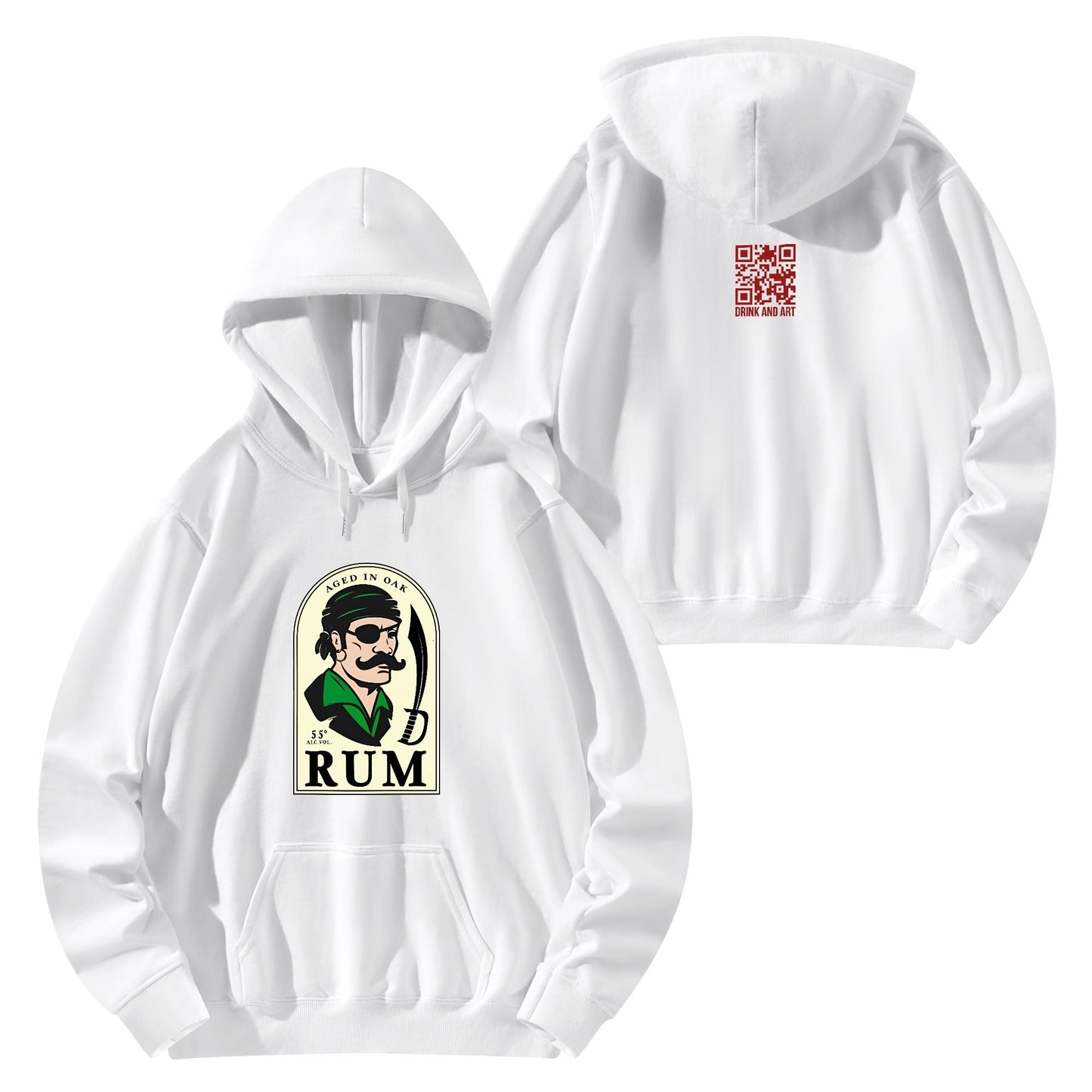 Cotton Hoodie Pirate Rum Logo