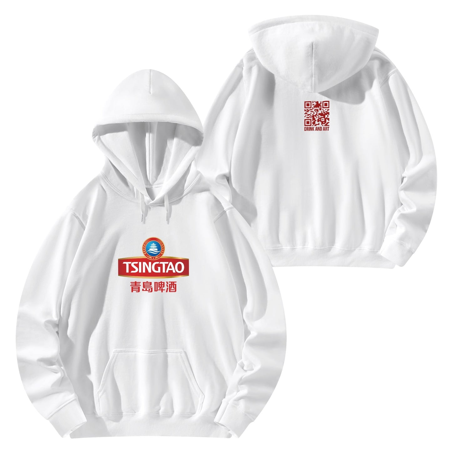 Cotton Hoodie Beer Tsingtao logo