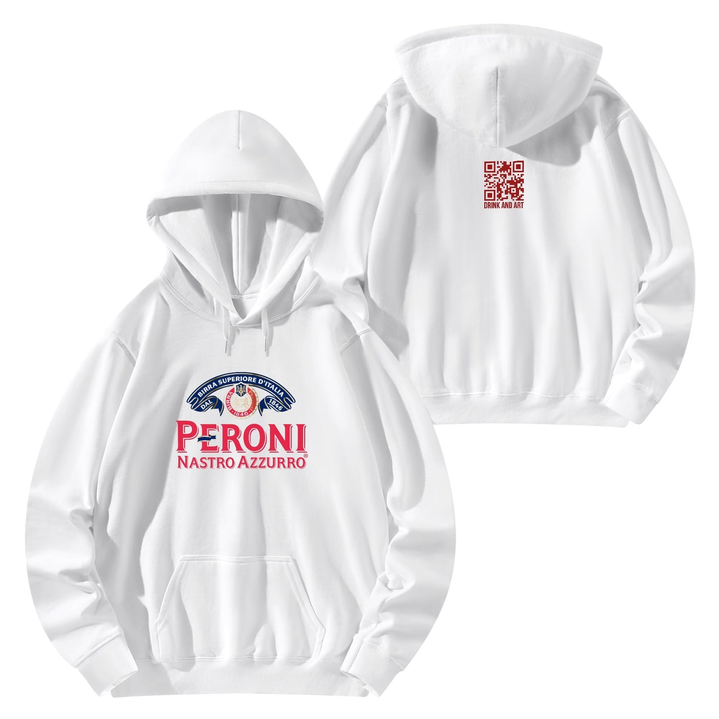 Cotton Hoodie Beer Peroni logo