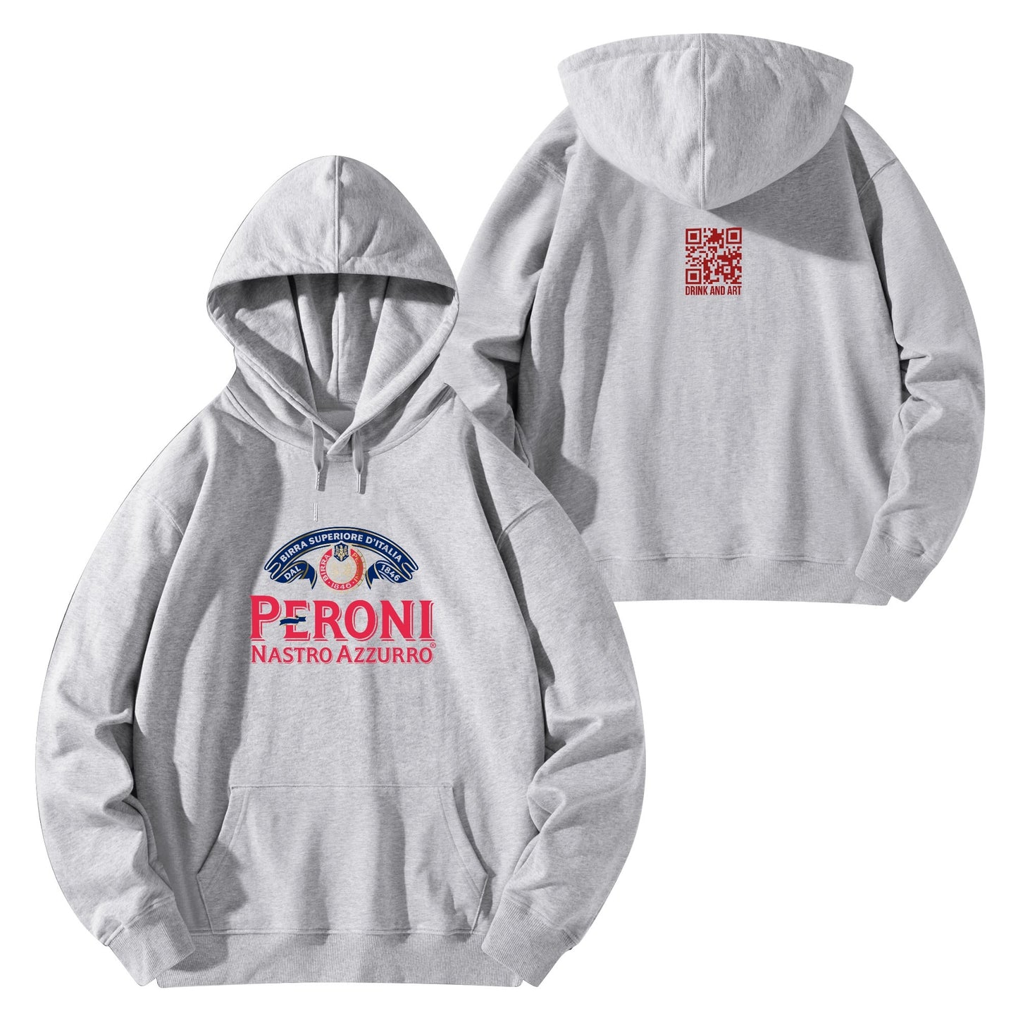 Cotton Hoodie Beer Peroni logo