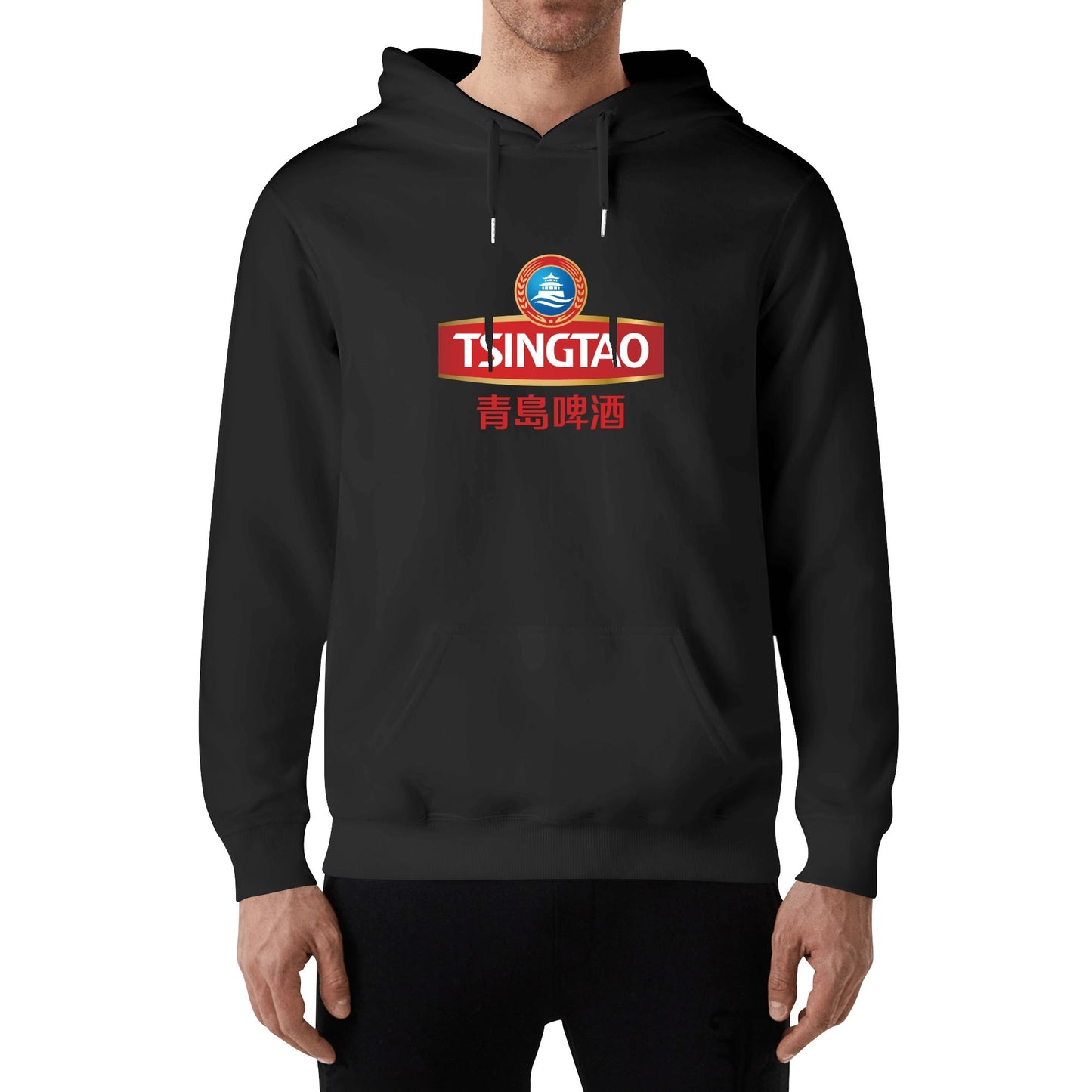 Cotton Hoodie Beer Tsingtao logo