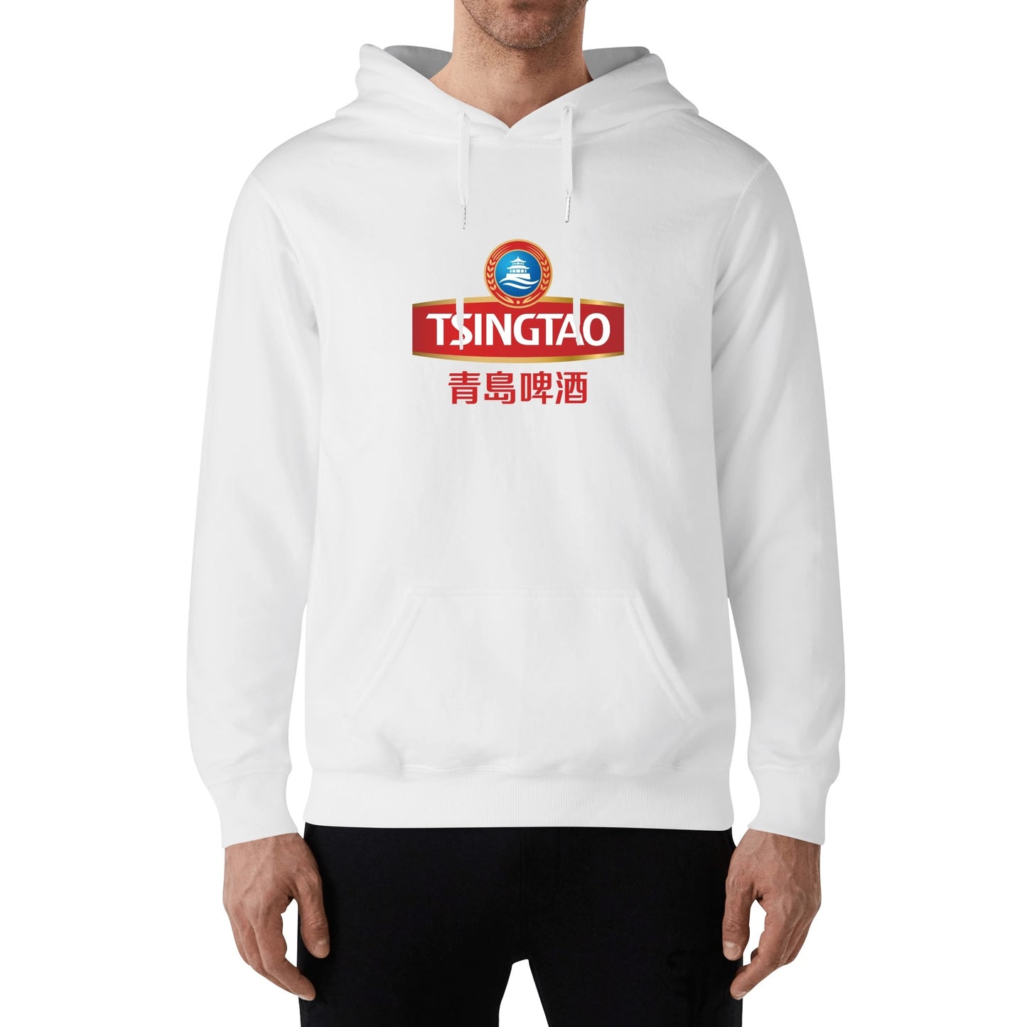 Cotton Hoodie Beer Tsingtao logo