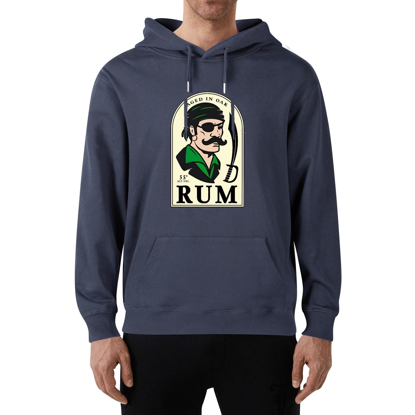 Cotton Hoodie Pirate Rum Logo